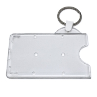 Picture of Card holder / carrying case rigid plastic with key ring attachment (horizontal / landscape). 60270228