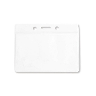 Billede af 86x54 mm kortholder / bæreetui / navneskilt blød plast klar (vandret / horisontal / landscape). 60270310
