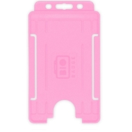 Billede af Bio Kortholder/bæreetui åben front plast pink / lyserød (lodret/vertikal/portrait). 60270479
