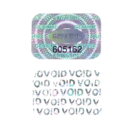 Billede af Holografisk klistermærke sikkerhedsmærke med serienummering tamper proof/VOID. 80102038