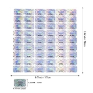Billede af Holografisk klistermærke sikkerhedsmærke med serienummering tamper proof/VOID. 80102038