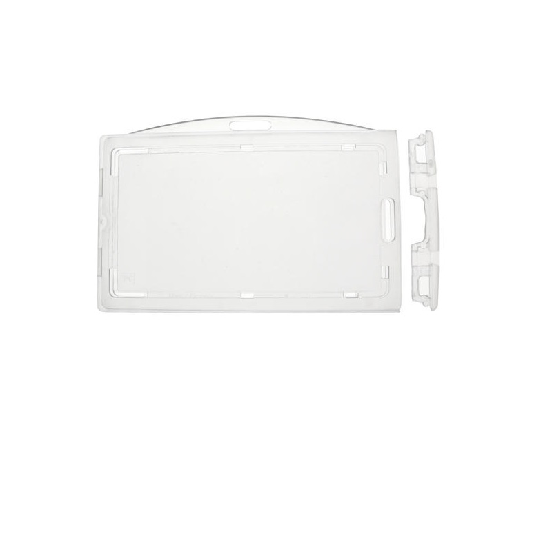 Picture of Enclosed ID Badge Lockable card holder / carrying case rigid plastic Premium (horizontal / landscape). 60270281