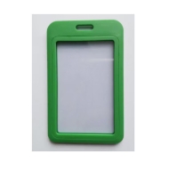 Billede af Grøn 86x54 mm kortholder / bæreetui hård plast. Klarf for- og bagside (vandret / horisontal / landscape). 60270346