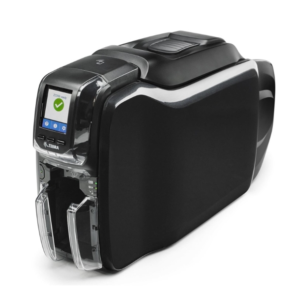 Billede af ID kortprinter Zebra ZC350 med USB og netværkskort / ethernet. ZC350SS