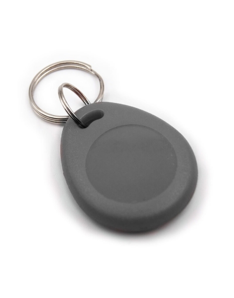 Picture of Grey Prox RFID EM4200 (proximity) key fob 125 kHz. Keyfob. 70102092NGREY